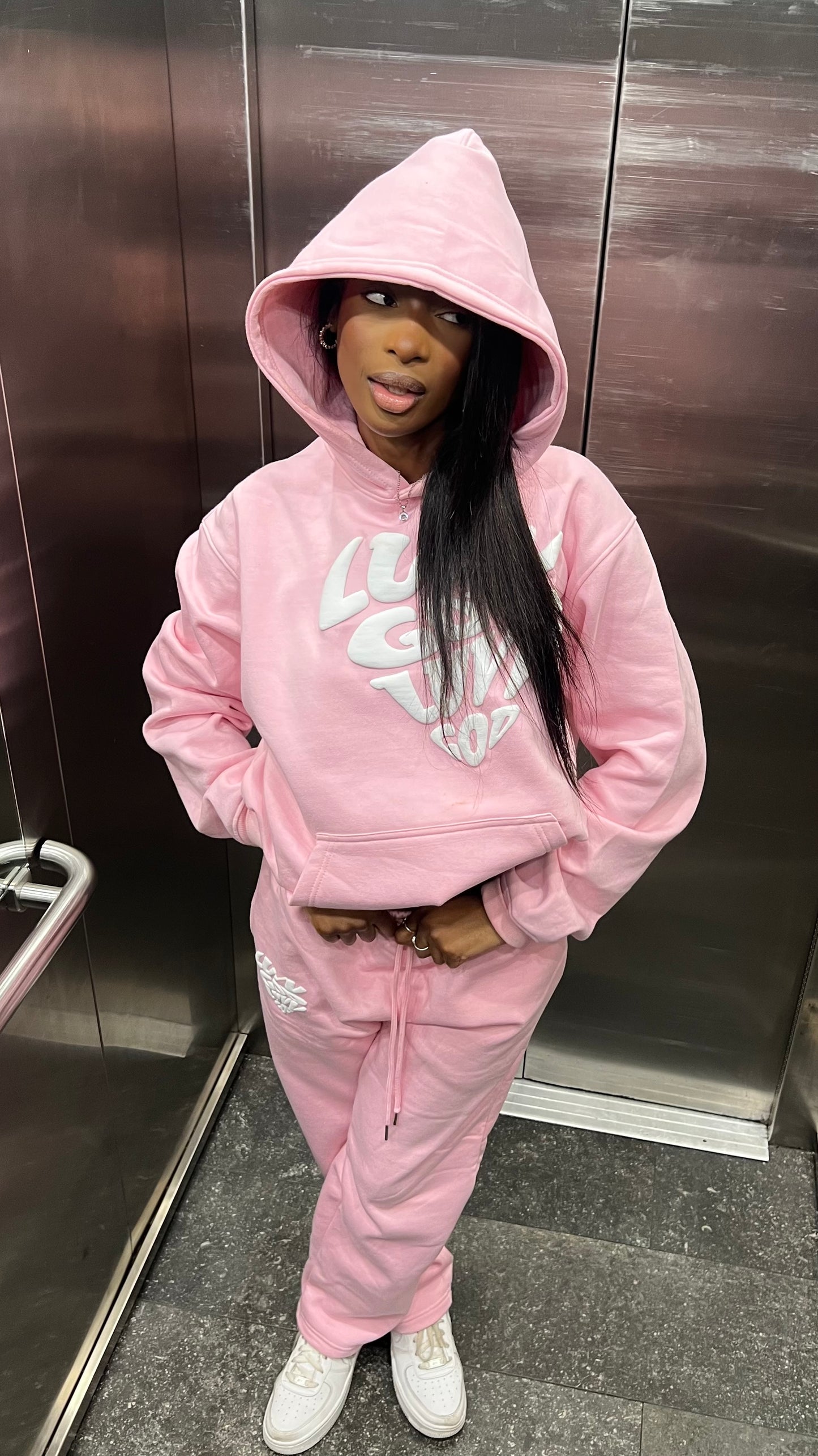 Pink Hoodie